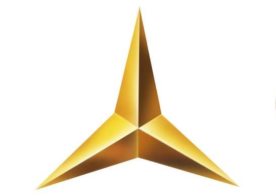Трёхконечная звезда: одна из модификаций эмблемы Mercedes.