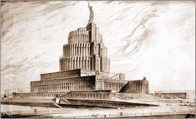 Конкурсный проект Дворца Советов 1933