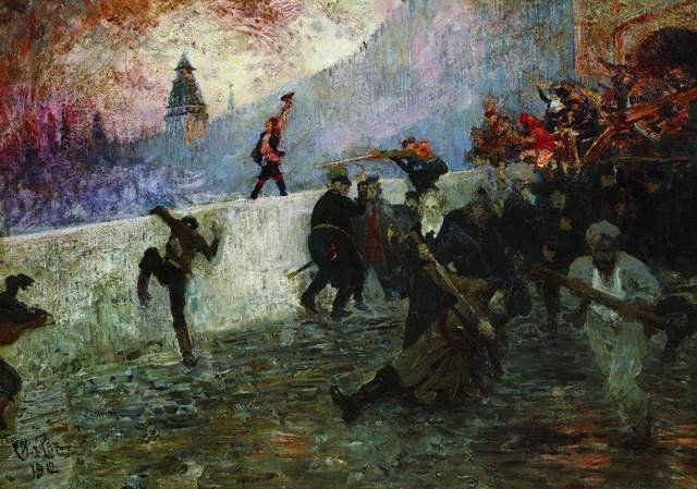 В осажденной Москве в 1812 году. 1912