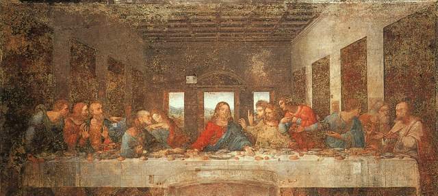 Леонардо да Винчи. Тайная вечеря. 1498 Милан