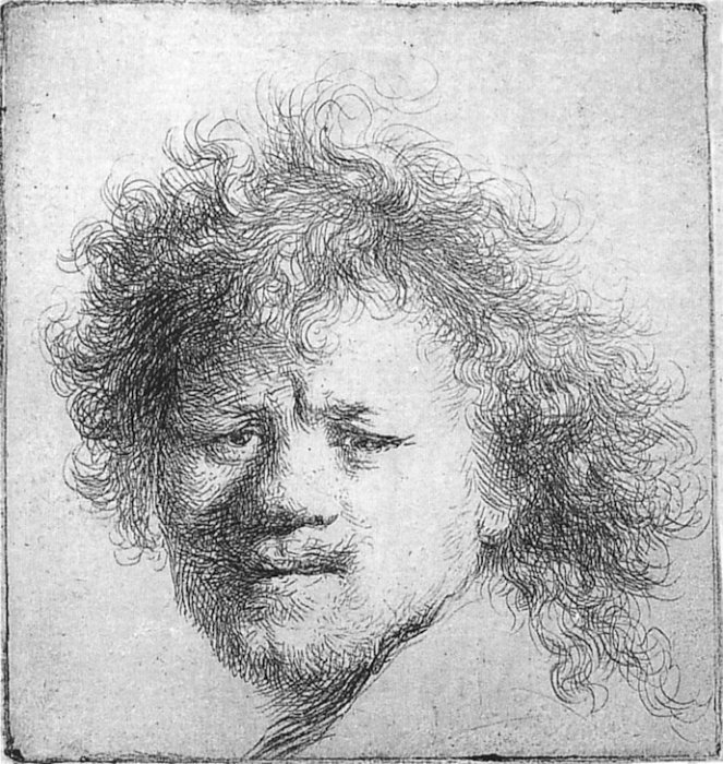 Рембрандт Харменс ван Рейн «Рембрандт с растрепанными волосами», около 1631