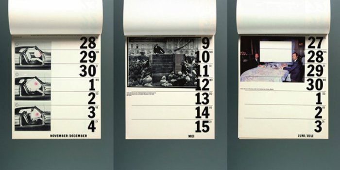 Календарь для типографии Mart.Spruyt. 1976. 29,8 × 25. В сотрудничестве с М. Розенбейком