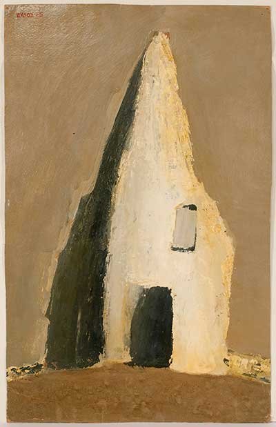 ВУЛОХ Игорь Александрович (1938–2012) Белый дом. 1965. Картон, масло. 66 x 41,7