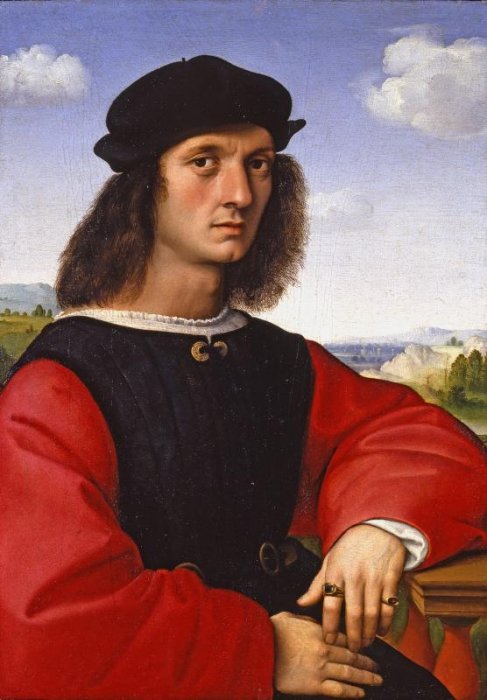 Рафаэль Санти. Портрет Аньоло Дони Строции. 1505–1506. Палаццо Питти, Флоренция